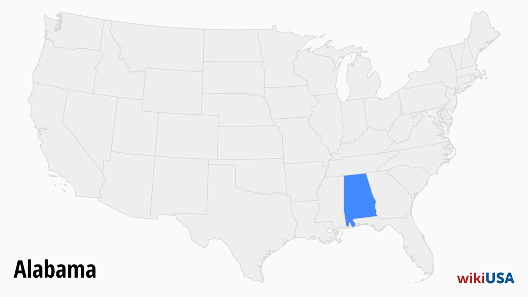 Map of Alabama / Where is Alabama?