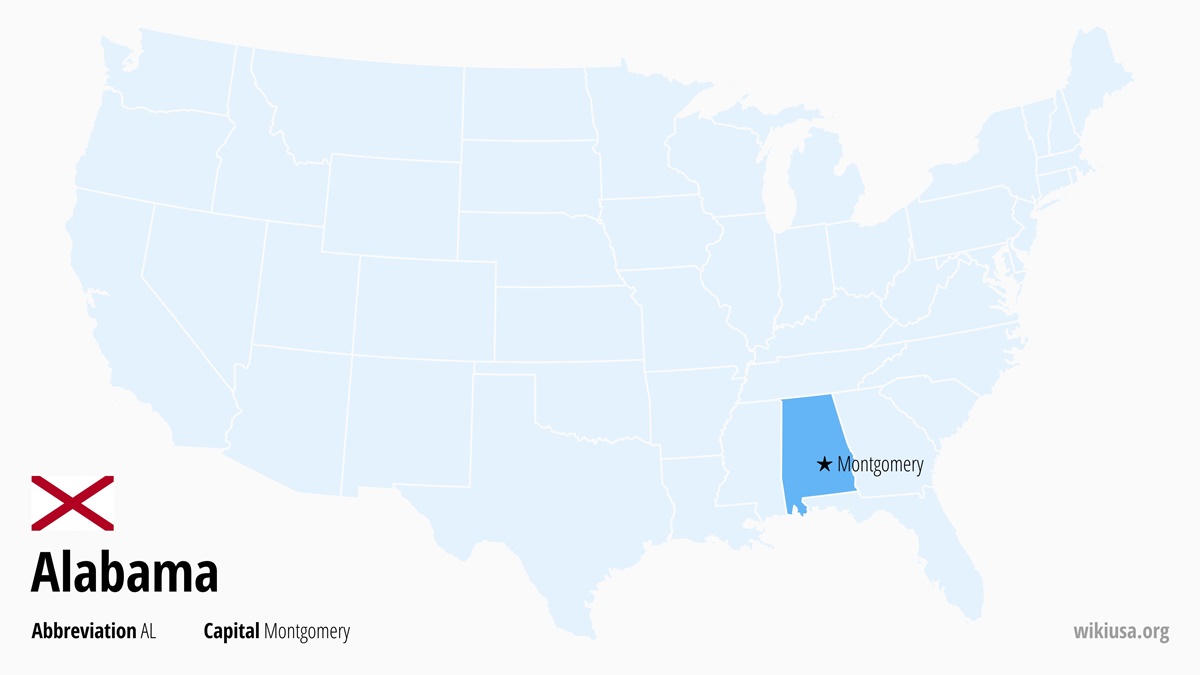 Map of Alabama State | Where is Alabama? | Alabama – Quick & Fun Facts, Things to Do, Weather