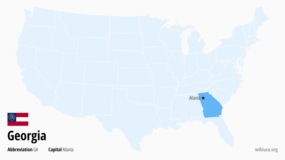 Map of Georgia State | Where is Georgia? | Georgia – Quick & Fun Facts, Things to Do, Weather