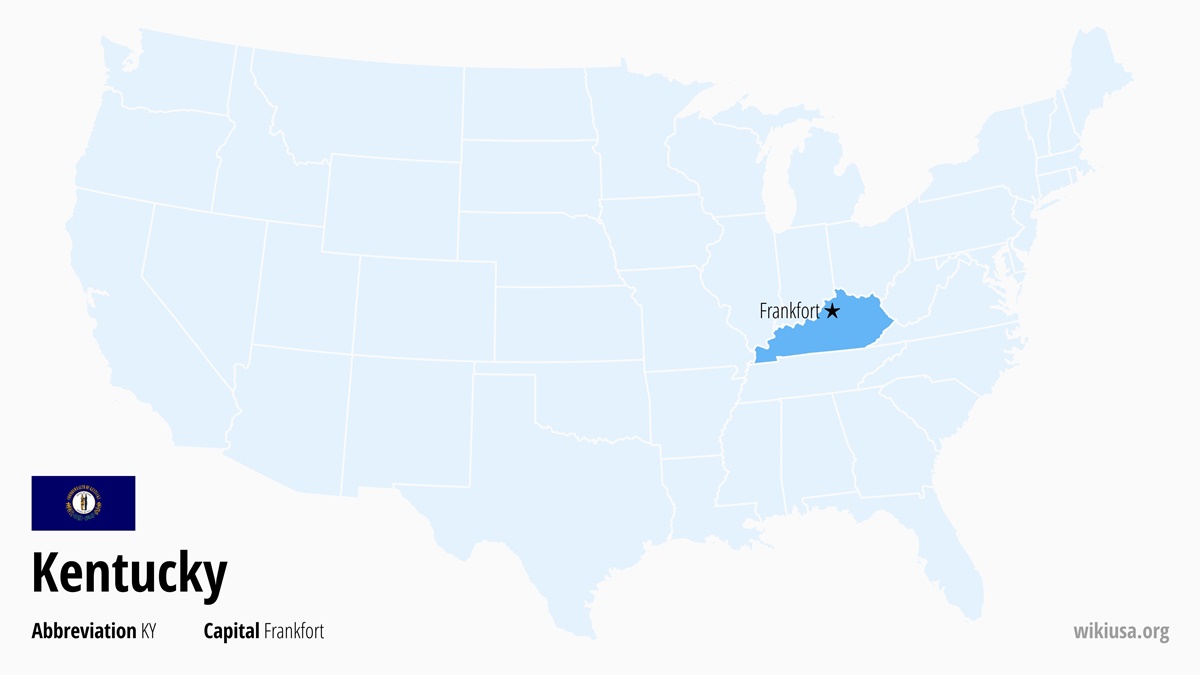 Map of Kentucky State | Where is Kentucky? | Kentucky – Quick & Fun Facts, Things to Do, Weather