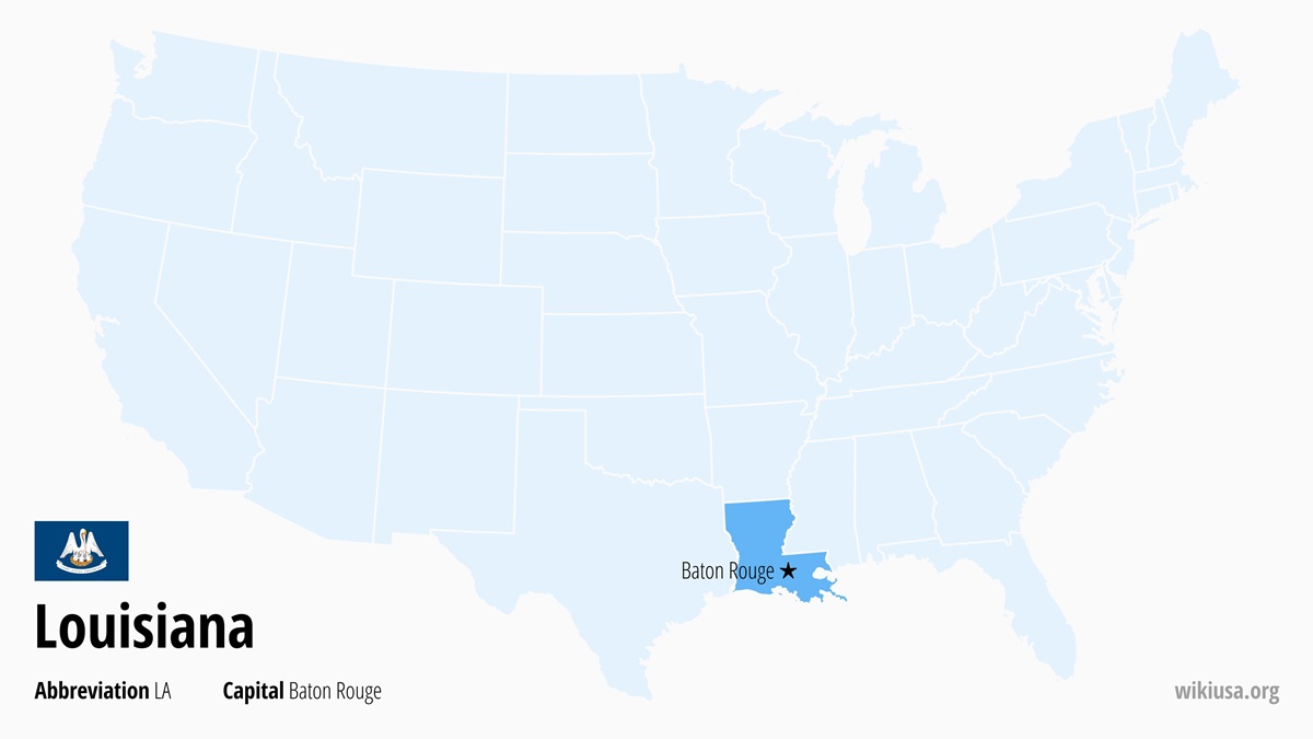 Map of Louisiana State | Where is Louisiana? | Louisiana – Quick & Fun Facts, Things to Do, Weather