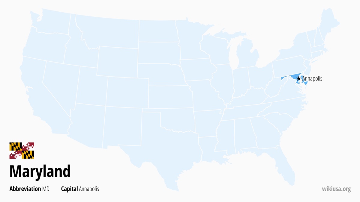 Map of Maryland State | Where is Maryland? | Maryland – Quick & Fun Facts, Things to Do, Weather