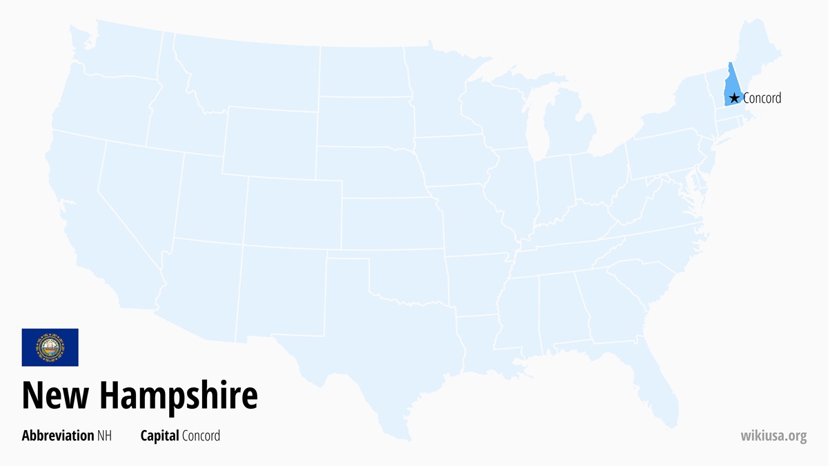 Map of New Hampshire State | Where is New Hampshire? | New Hampshire – Quick & Fun Facts, Things to Do, Weather