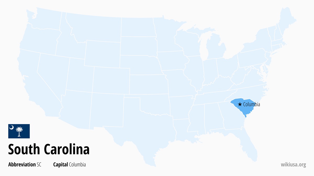 Map of South Carolina State | Where is South Carolina? | South Carolina – Quick & Fun Facts, Things to Do, Weather