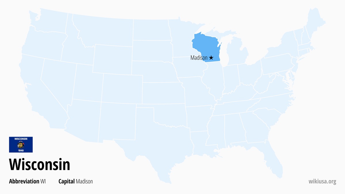 Map of Wisconsin State | Where is Wisconsin? | Wisconsin – Quick & Fun Facts, Things to Do, Weather