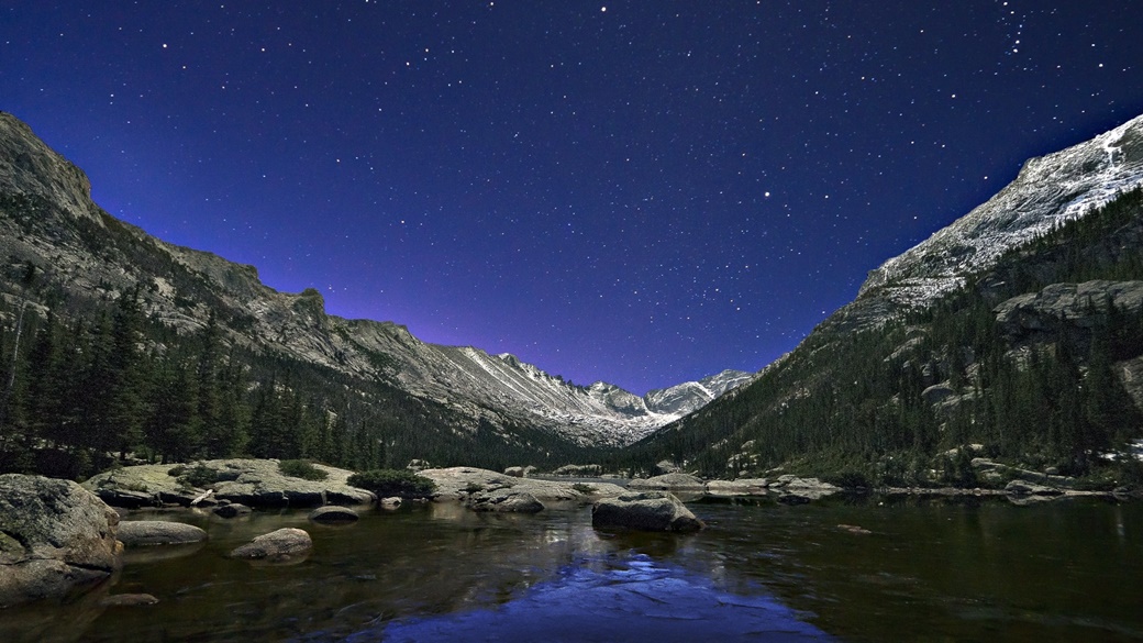 Mills Lake in Rocky Mountain National Park | © Steven Bratman