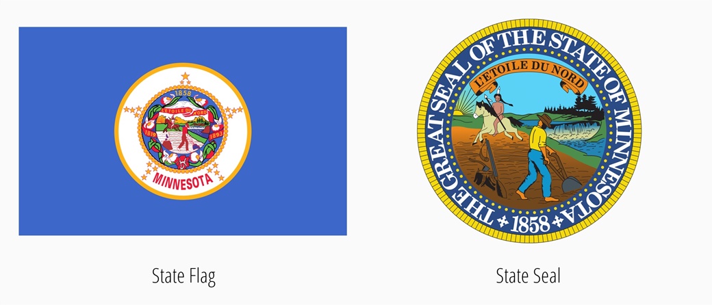 Minnesota Flag | Minnesota State Emblem