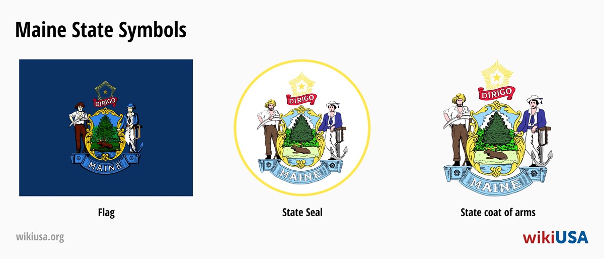 State Flag of Maine | The Great Seal of the State of Maine