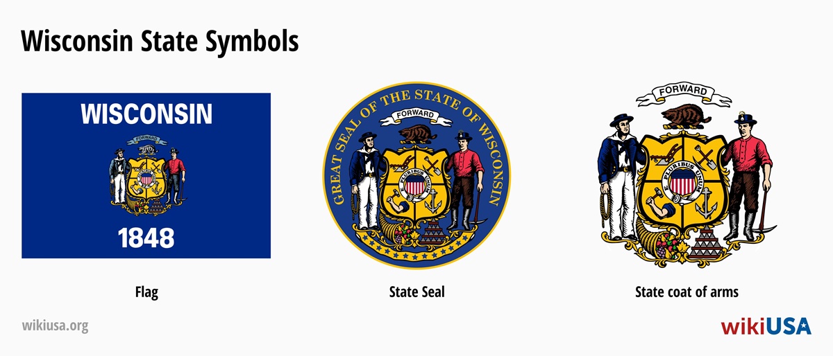 State Flag of Wisconsin | The Great Seal of the State of Wisconsin