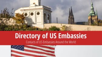 Directory of USA Embassies in 182 Countries